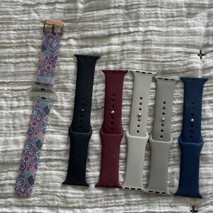 Set of 6 Apple Watch Bands in Various Colors